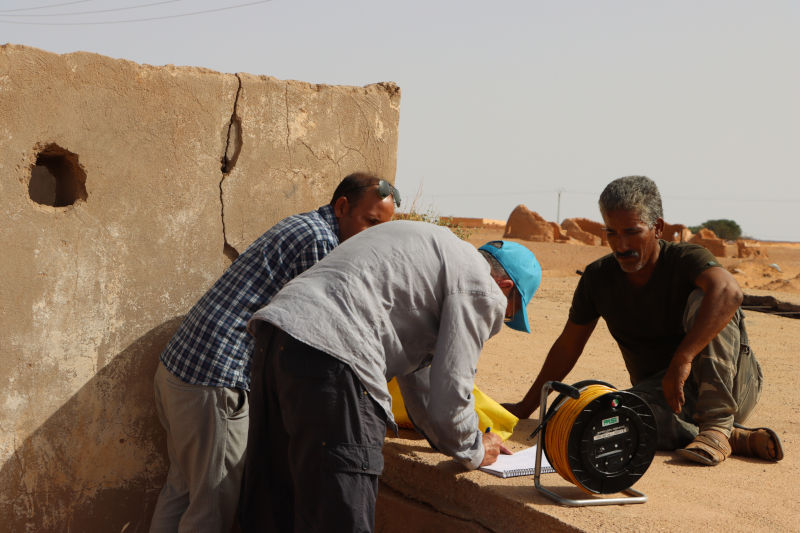 Foto di un progetto Nexus 2022 nei campi Saharawi